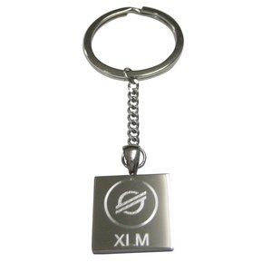 Stellar Lumens Coin XLM Cryptocurrency Blockchain Pendant Keychain